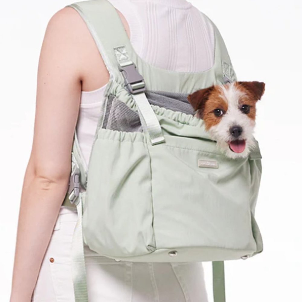 Pups and Bubs Pet Carrier Backpack (Mint Green)